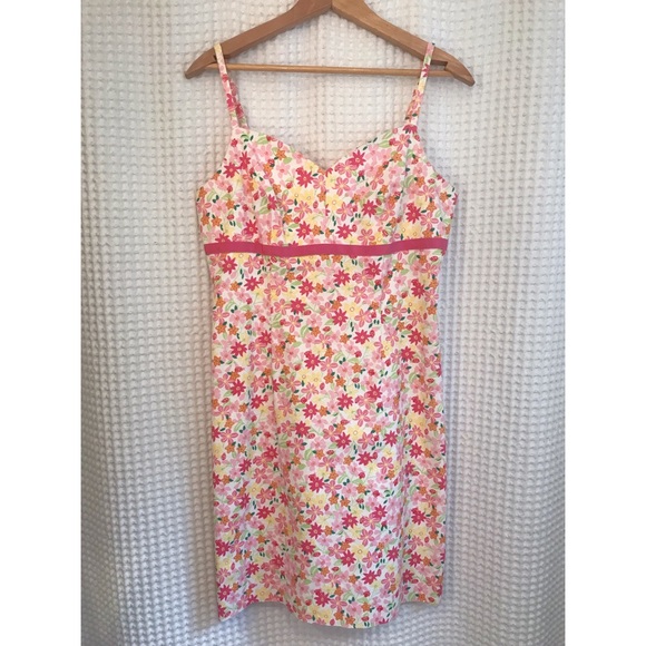 EUC vintage Lilly Pulitzer floral print dress - Picture 1 of 7